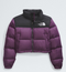 The North Face Women's Nuptse Short Jacket- Blackcurrant