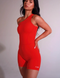 All With The Flow Mya Onesuit- Ruby