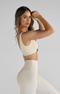 Leelo Active Sculpt Crop- French Vanilla