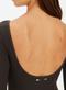 The Upside Tyra Scoopback Long Sleeve Top- Licorice