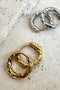 EVER Jewellery Wave Huggie Earrings- Gold