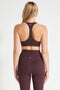 Nimble In Motion Racer Bra- Deep Maroon