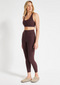 Nimble In Motion Pocket 7/8 Legging- Deep Maroon