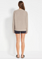 Nimble AM to PM Crew- Peppered Brown/ Cream
