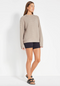 Nimble AM to PM Crew- Peppered Brown/ Cream