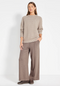Nimble AM to PM Crew- Peppered Brown/ Cream
