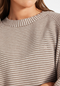 Nimble AM to PM Crew- Peppered Brown/ Cream