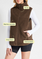 Nimble Explore More Sherpa Vest- Moss Brown