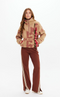 The Upside Totem Harlow Fleece Pullover- Rosewater
