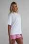 Leelo V5 Pilates Collection Tee- White/ Pink