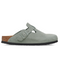 Birkenstock Boston SFB Regular Suede Leather Sandal- Pure Sage