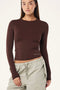 PE Nation Foundation LS Top- Mahogany