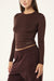 PE Nation Foundation LS Top- Mahogany