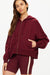 The Upside Ryder Jude Crop Hoodie- Bordeaux