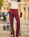 The Upside Ryder Petra Flare Pant- Bordeaux