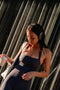 HyperLuxe Shape Halter Tank- Charcoal