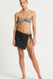 Bond Eye Hazel Wrap Mini Skirt- Black Spray