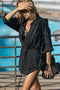 Bond Eye Hazel Wrap Mini Skirt- Black Spray