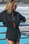 Bond Eye Hazel Wrap Mini Skirt- Black Spray