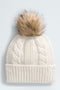 The North Face Women's Oh Mega Fur Pom Beanie- White/ Dune