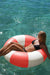Sunny Life Tube Pool Ring- Tomato Red Stripe