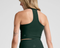 Beyond yoga Spacedye On The Up Cropped Tank- Green Heather