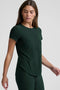 Beyond yoga Featherweight On The Down Low Tee- Green Heather