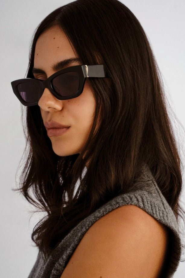 Luv Lou The Sutton Sunglasses- Black– HyperLuxe Activewear
