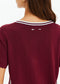 The Upside Sienna V Neck Tee- Merlot