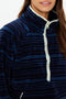 The Upside Harlow Fleece Pullover- Stripe