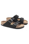 Birkenstock Arizona Birki Buc Vegan Regular Sandal- Black