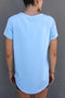 HyperLuxe V Neck Shirt- Baby Blue