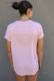 HyperLuxe Round Neck Shirt- Pink