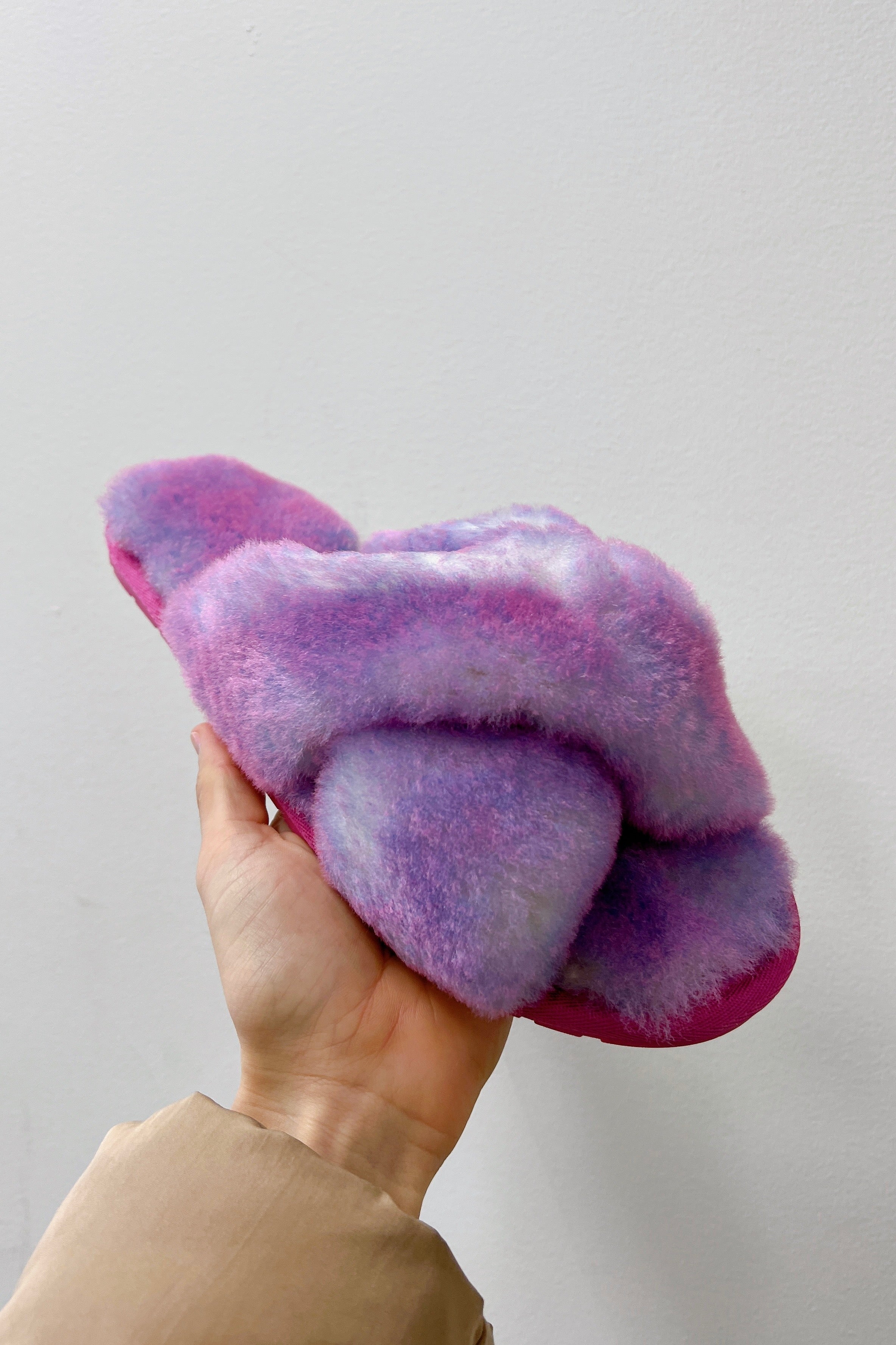 Australian Sheepskin Emu Tie Dye Mayberry Slipper Emu Mayberry