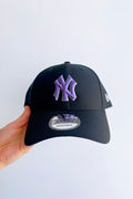 New Era 940 NY Cap- Black/Purple Hex