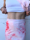 HyperLuxe Slip Skirt- Pink Tie Dye