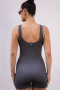 Jeanne The Label Active Bodysuit- Charcoal