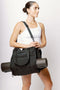 HyperLuxe Gym Bag with Zips- Black