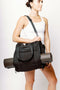 HyperLuxe Gym Bag with Zips- Black