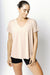 HyperLuxe V Neck Shirt- Nude