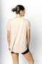 HyperLuxe V Neck Shirt- Nude