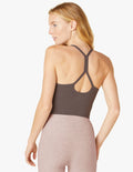 Beyond Yoga Slim Racerback Cropped Tank- Woodland Heather– HyperLuxe  Activewear