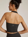 Beyond Yoga Well Rounded Cropped Halter Tank- Darkest Night