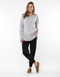 Elm Fundamentals L/S Rib Tee- Grey Marle