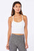 Beyond Yoga Spacedye Slim Racerback Cropped Tank- Cloud White