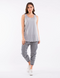 Elm Fundamental Rib Tank- Grey