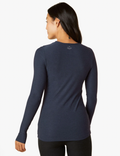 Beyond Yoga Classic Crew Pullover- Nocturnal Navy