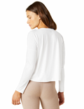 Beyond Yoga Featherweight Daydreamer Pullover- Cloud White