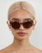 Lu Goldie Milou Sunglasses- Choc Tort