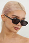 Lu Goldie Sofia Sunglasses- Black